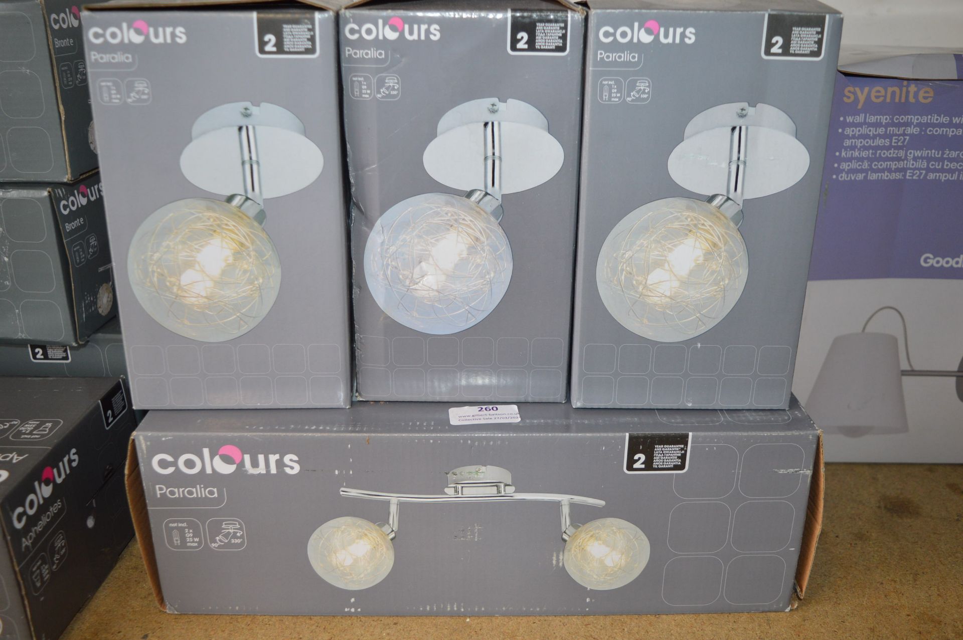 *Three Single and One Double Ceiling Lights