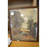 Framed Print of a Country Scene by John Constable