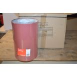 *Box of Four Pibrock Dark Red Tube Fabric Lampshad