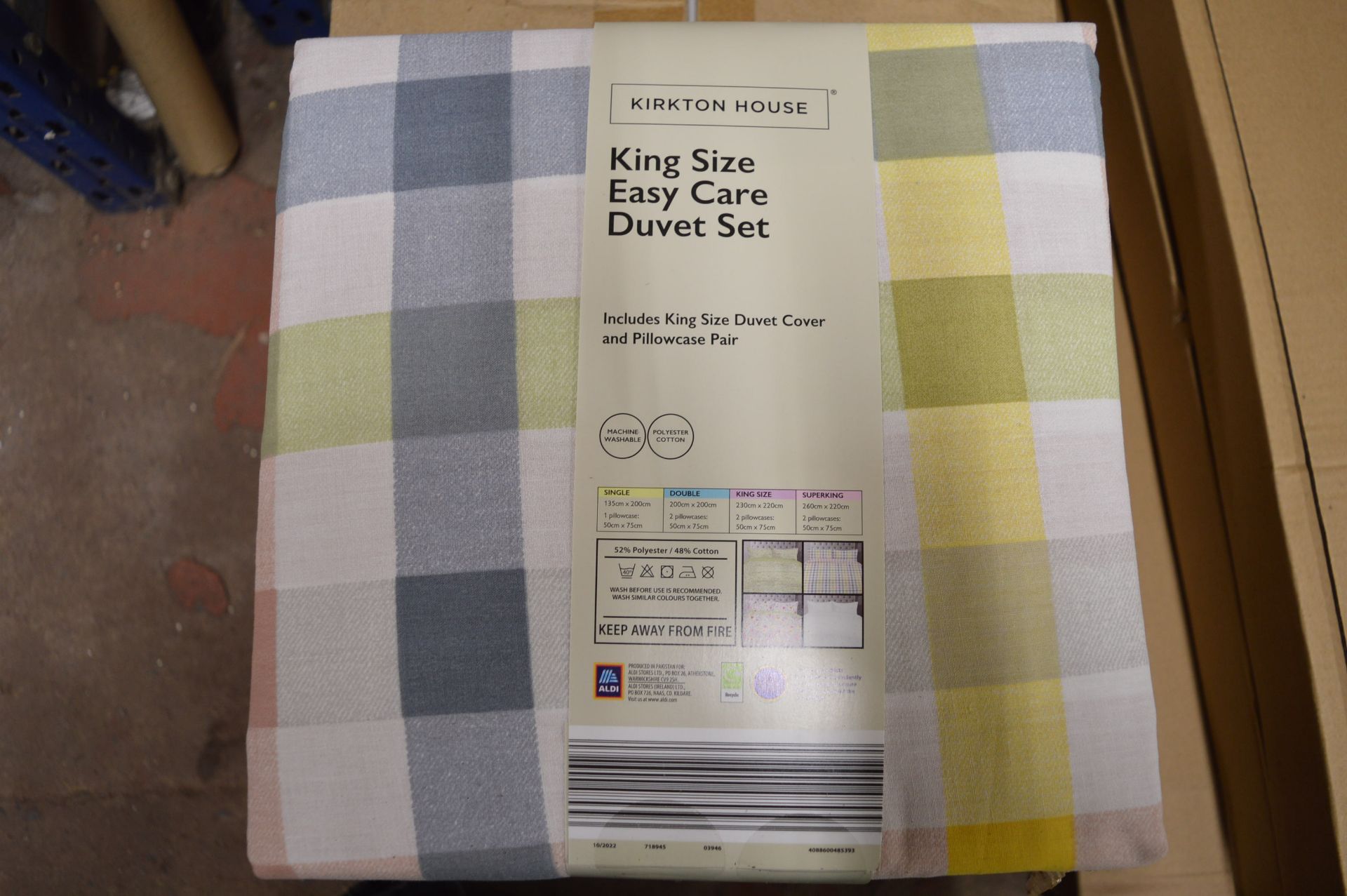 Pack of Eight King Size Easy Care Duvet Sets
