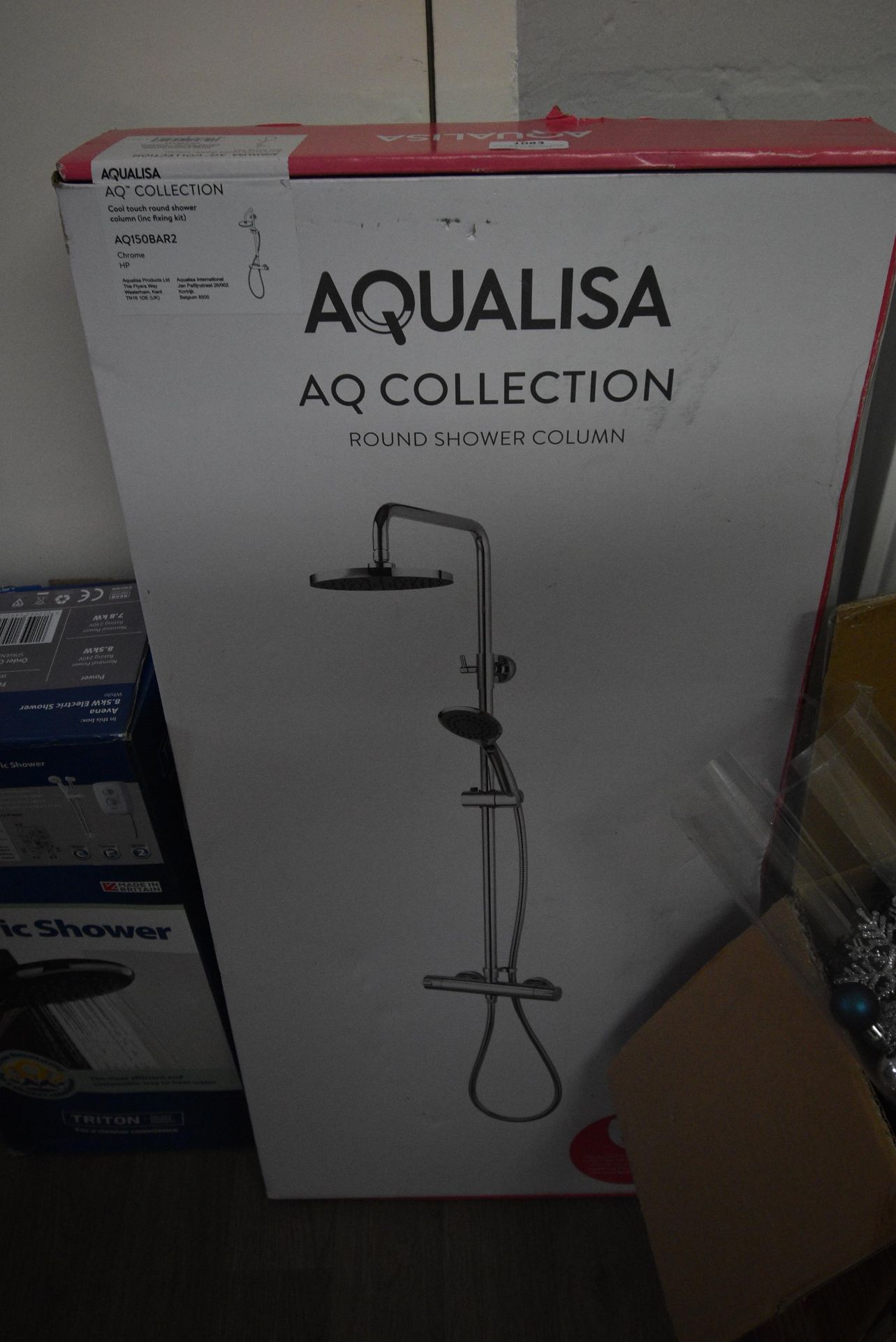 *Aqualisa AQ Collection Round Shower Column (Location: 64 King Edward St, Grimsby, DN31 3JP, Viewing