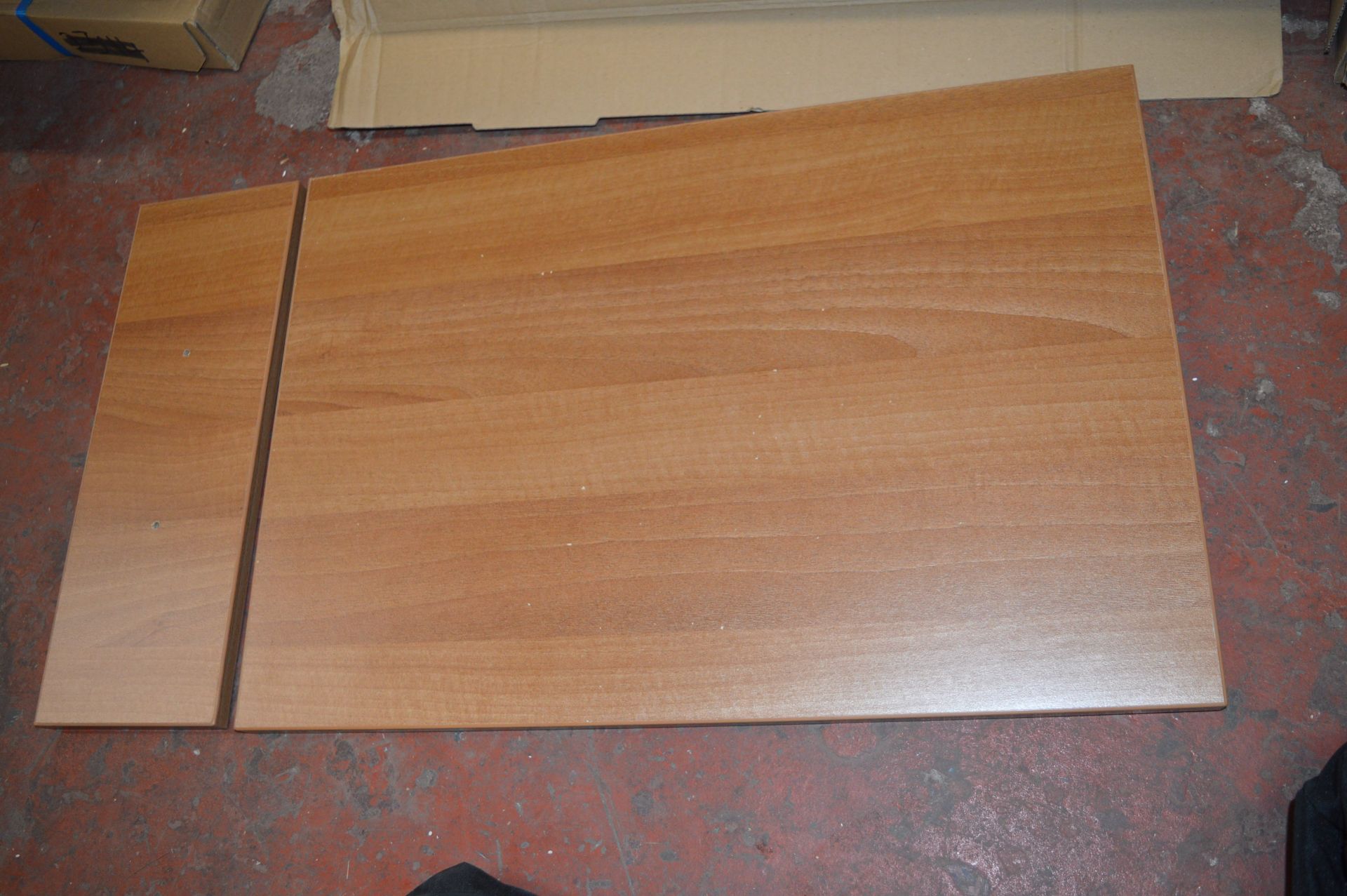 White LH Drawer Line Base Unit with Rosewood Door 400x600mm - Image 2 of 3