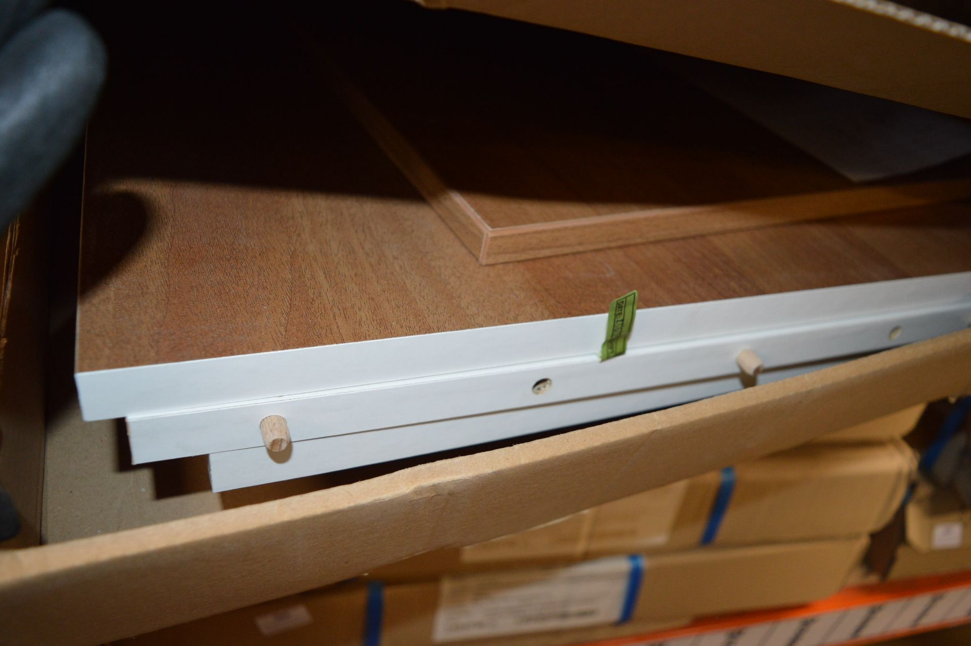 Rosewood & White LH Drawer Line Base Cabinet 400x500mm with Chrome Handle/Trim - Bild 2 aus 2