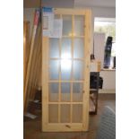 *Knotty Pine Glazed Internal Door 1981x762mm