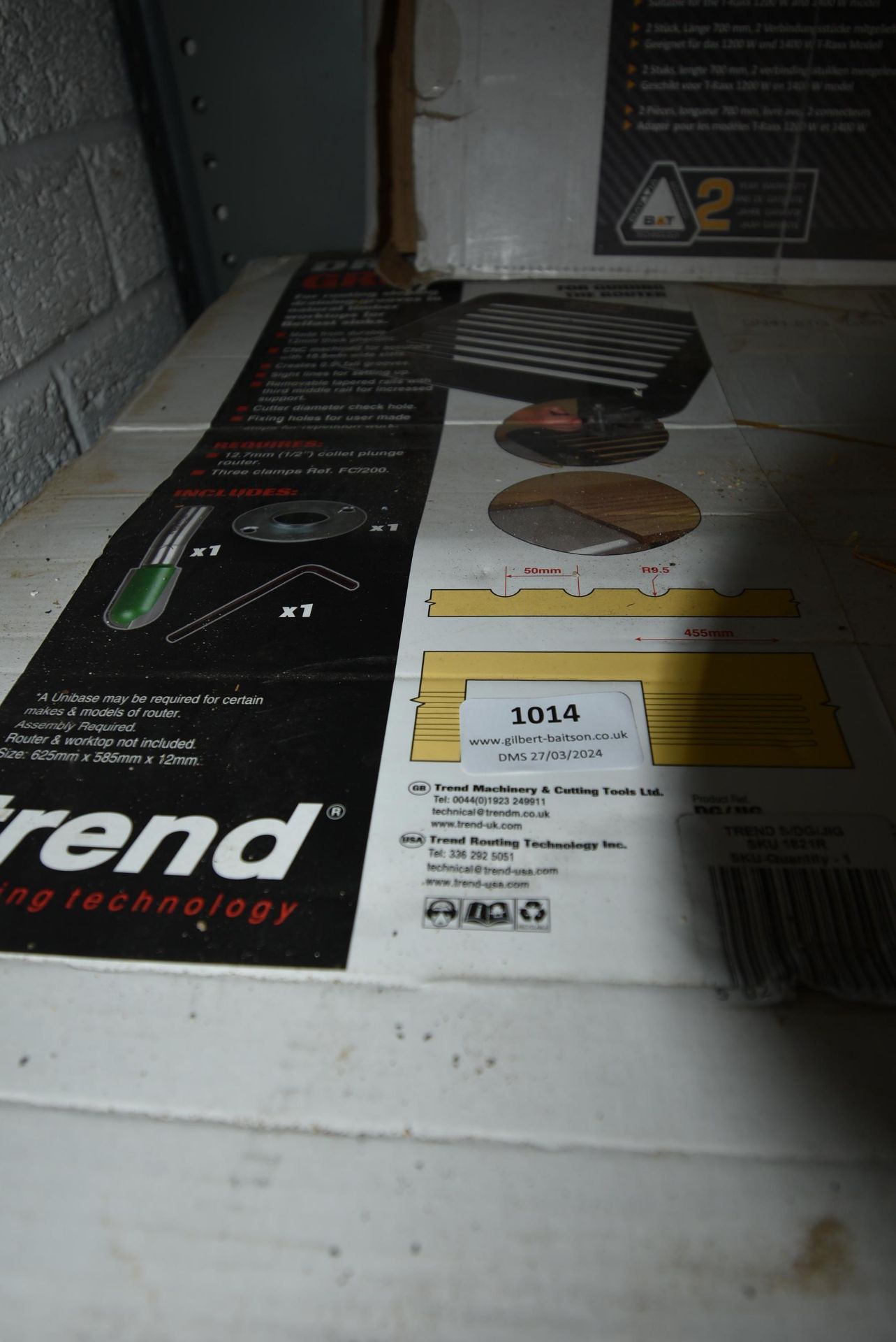 *Trend Draining Grooving Jig for Solid Wood Worksurfaces (Location: 64 King Edward St, Grimsby, DN31