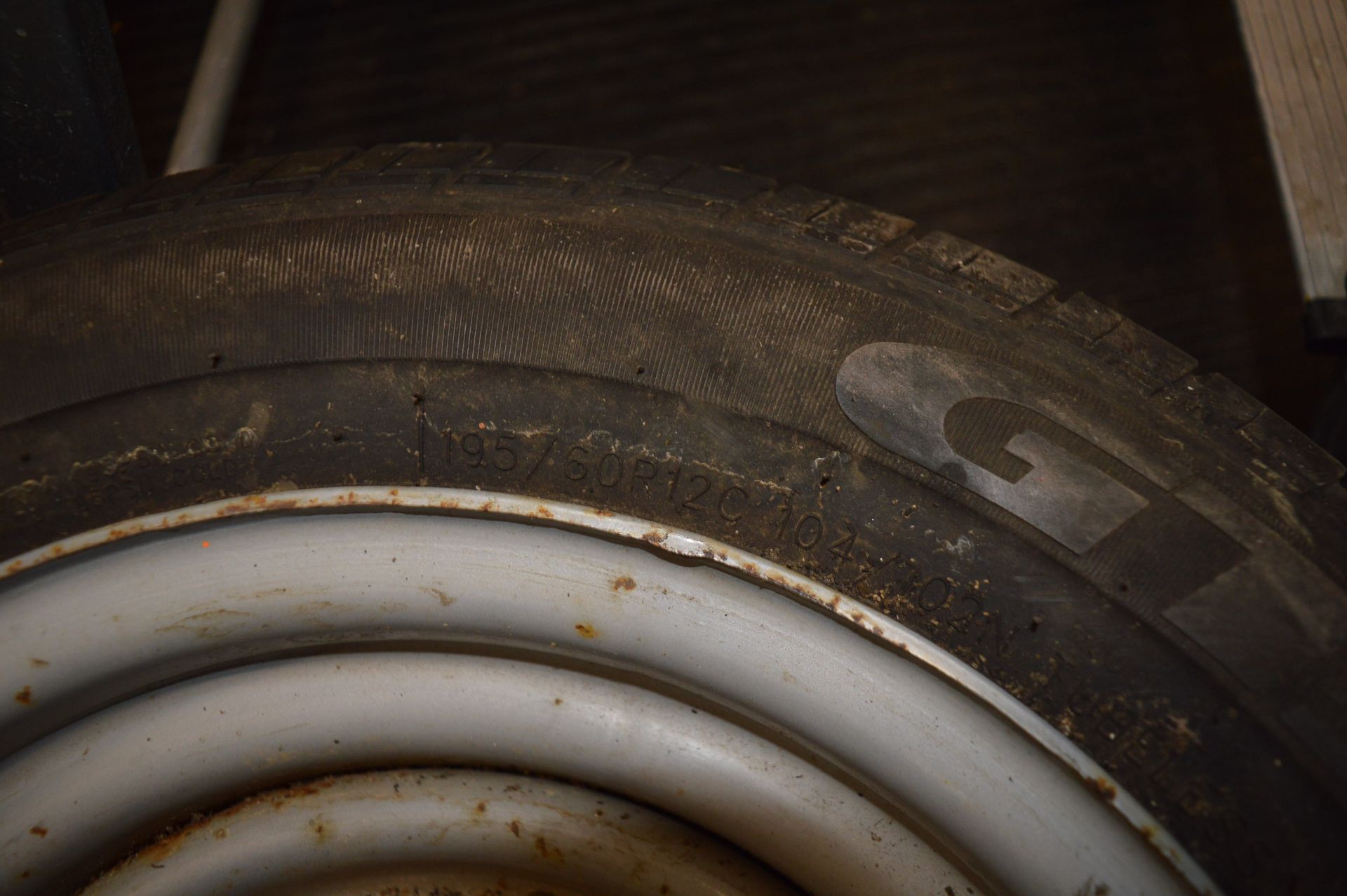 195/60X12C Trailer Wheel & Tyre - Image 3 of 3