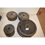 Barbell Weights, 4x 2.5kg, 3x 5kg, 2x 7.5kg, and 4
