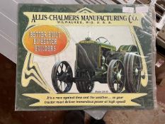 Allis-Chalmers Manufacturing Co Model 20-35 Sign