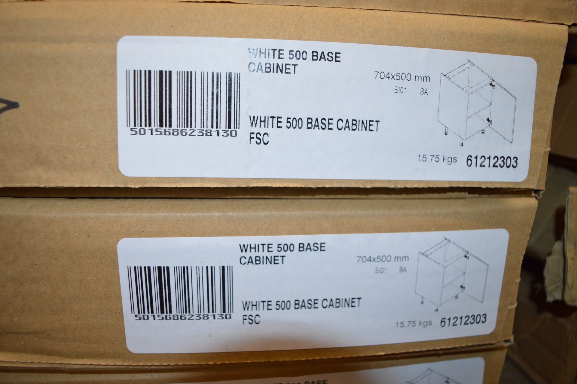 White Base Cabinet 704x500mm