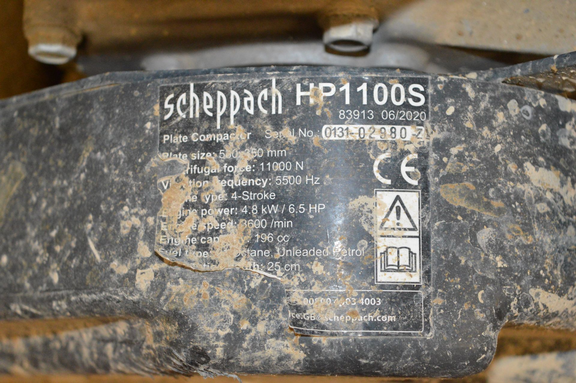 *Scheppach HP1100S Plate Compactor - Image 2 of 2