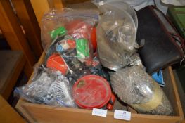 Box of Assorted Bulbs, Exhaust Clips, etc.