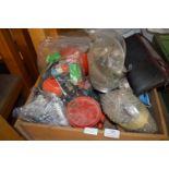 Box of Assorted Bulbs, Exhaust Clips, etc.
