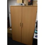 *5ft Stationery Cabinet in Beech and Wood Effect Finish (Location: 64 King Edward St, Grimsby,