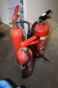 *One Foam and Two CO2 Fire Extinguishers (Location: 64 King Edward St, Grimsby, DN31 3JP, Viewing