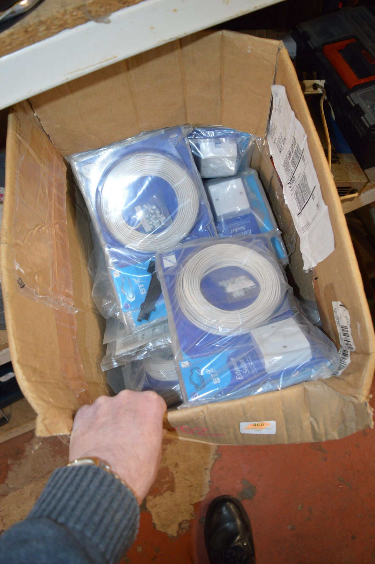*Three Grinding Wheels and a Box of Network Cable - Image 2 of 2