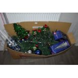 *Artificial Christmas Tree and Assorted Christmas Decorations (Location: 64 King Edward St, Grimsby,