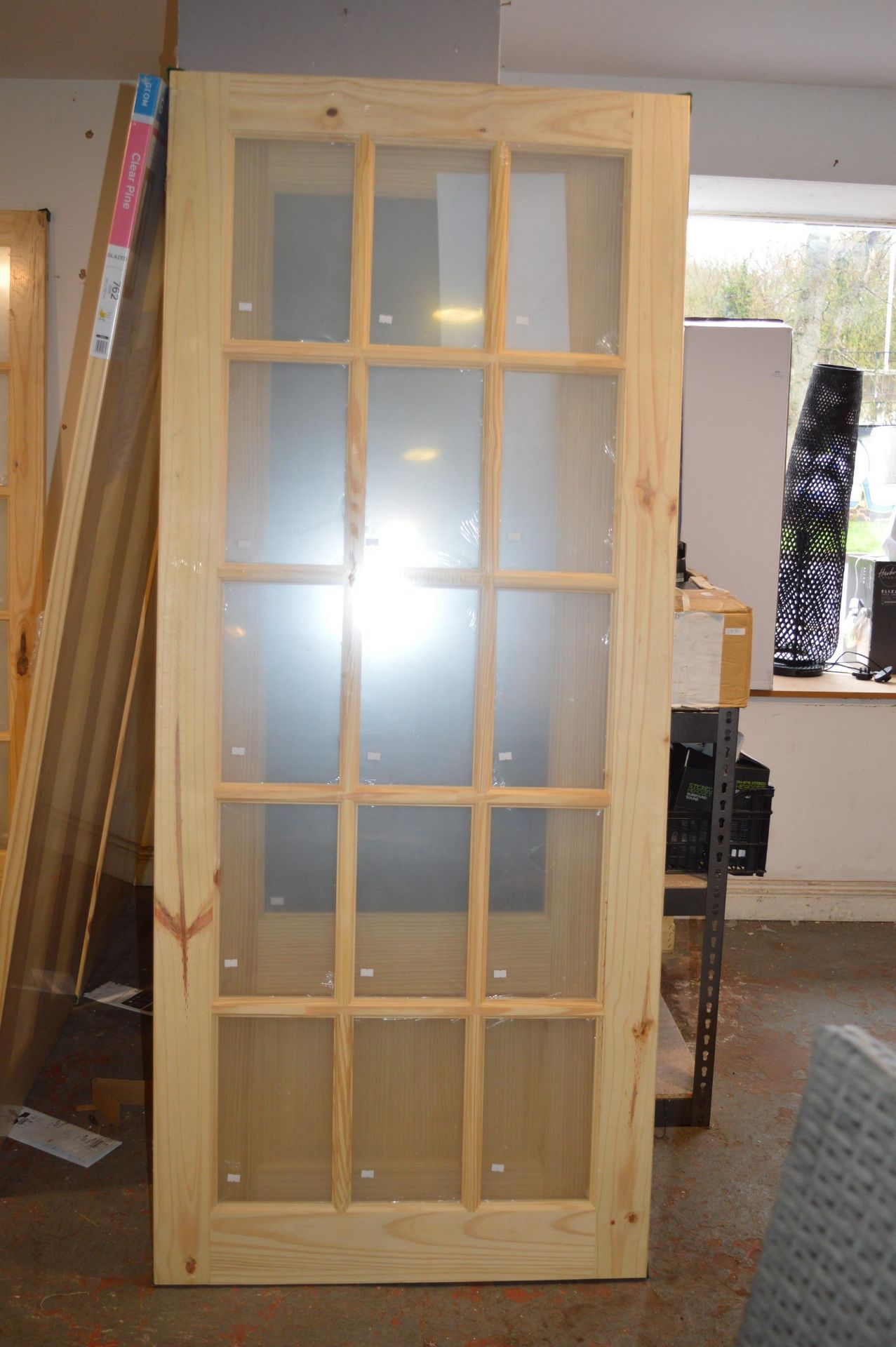 *Knotty Pine Glazed Internal Door 1981x838mm