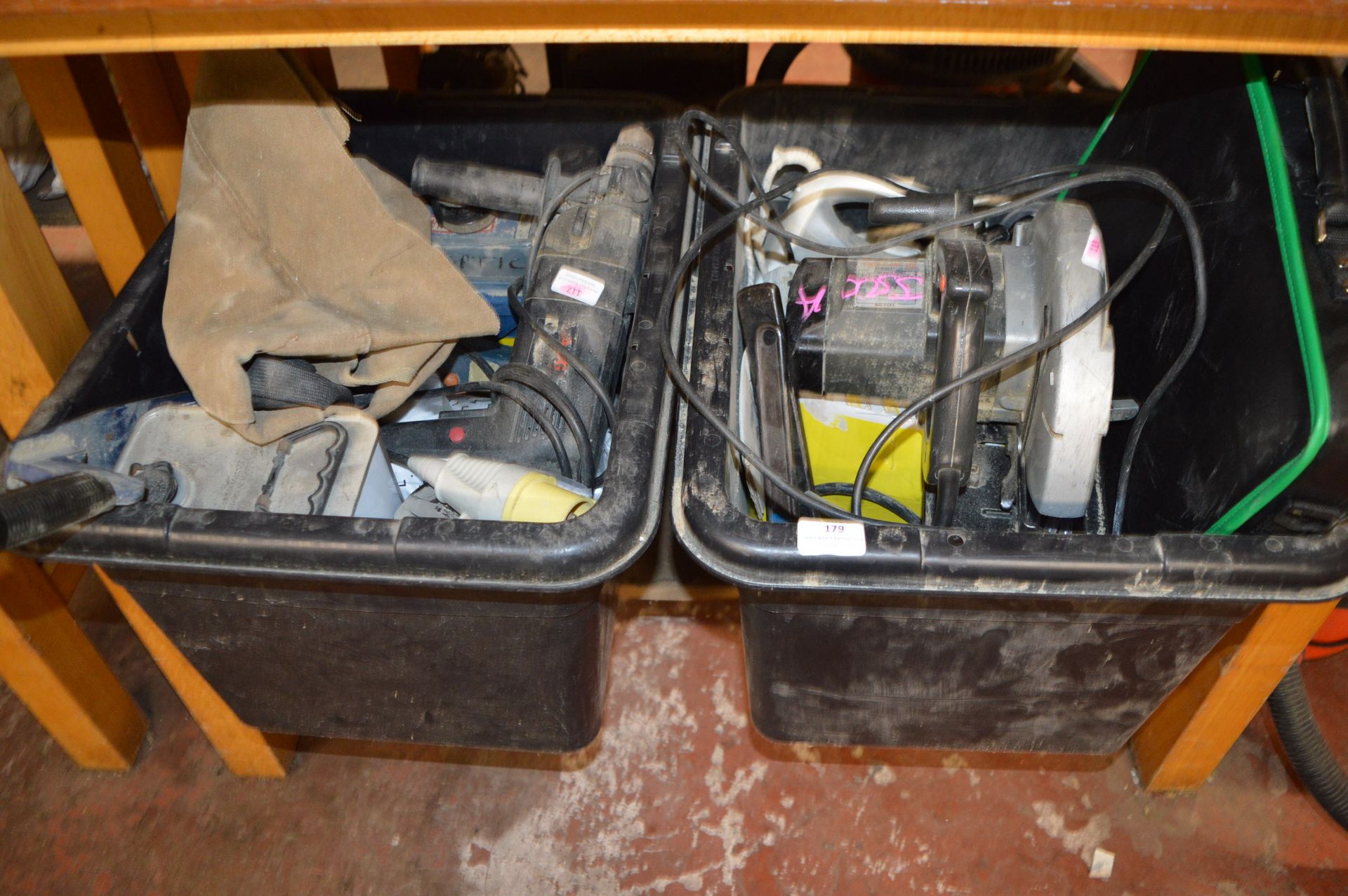 Two Assorted Boxes Containing 240v Circular Saw, 1