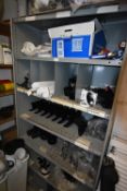 *Contents of Shelf to Include cast Iron Gutter and Downpipe Fittings, Central Heating Flue Fittings,