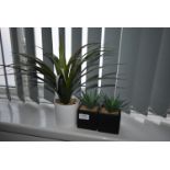 *Three Artificial Plants (Location: 64 King Edward St, Grimsby, DN31 3JP, Viewing Tuesday 26th, 10am