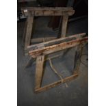 *Pair of Rustic Trestles