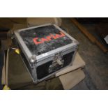 *Heavy Duty Aluminium Flight Case with Hinged Lid, Foam & Felt Lining, Divided into Four