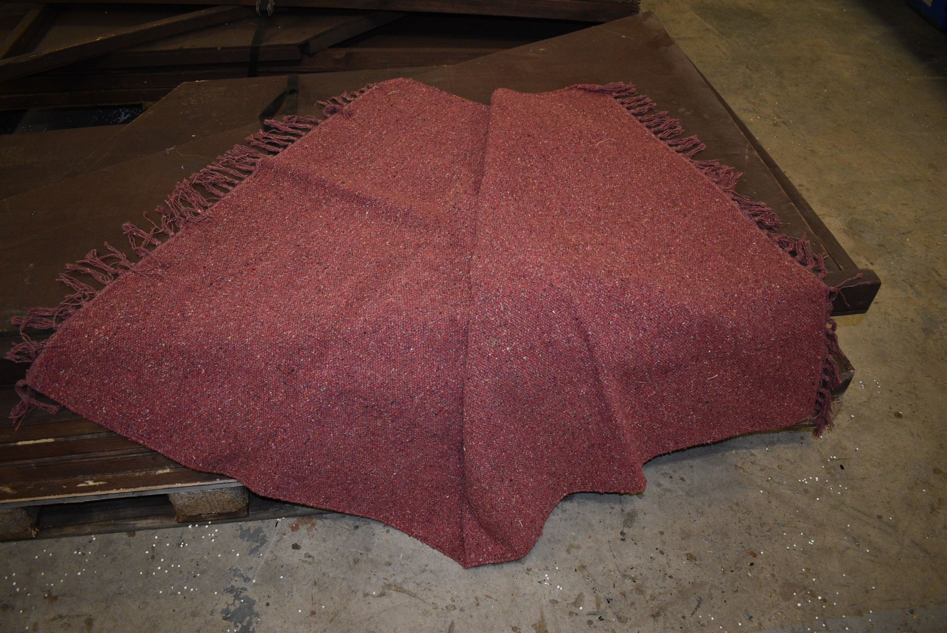 *Pair of 1200x1800 Natural Fibre Wine Coloured Rugs - Image 2 of 2
