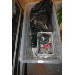 *Plastic Crate Containing Festoon Lighting, Decorative Pieces, etc.