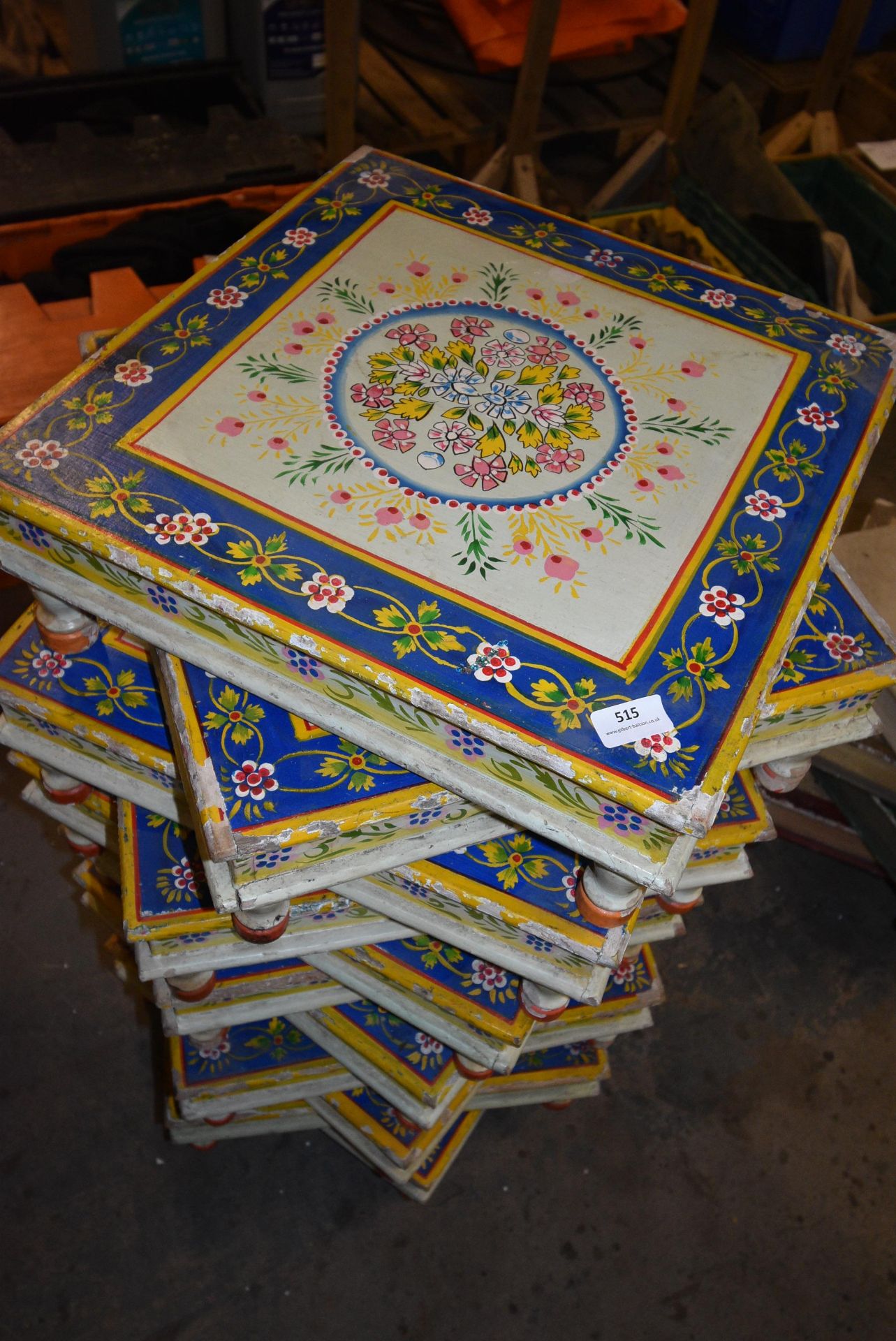 *Eleven Hand Painted Low Occasional Table to suit Glamping Pods