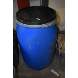 *120L Blue Plastic Storage Container with Lid