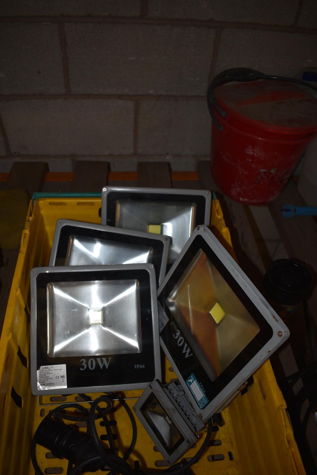 *Four LED 30w Floodlamps