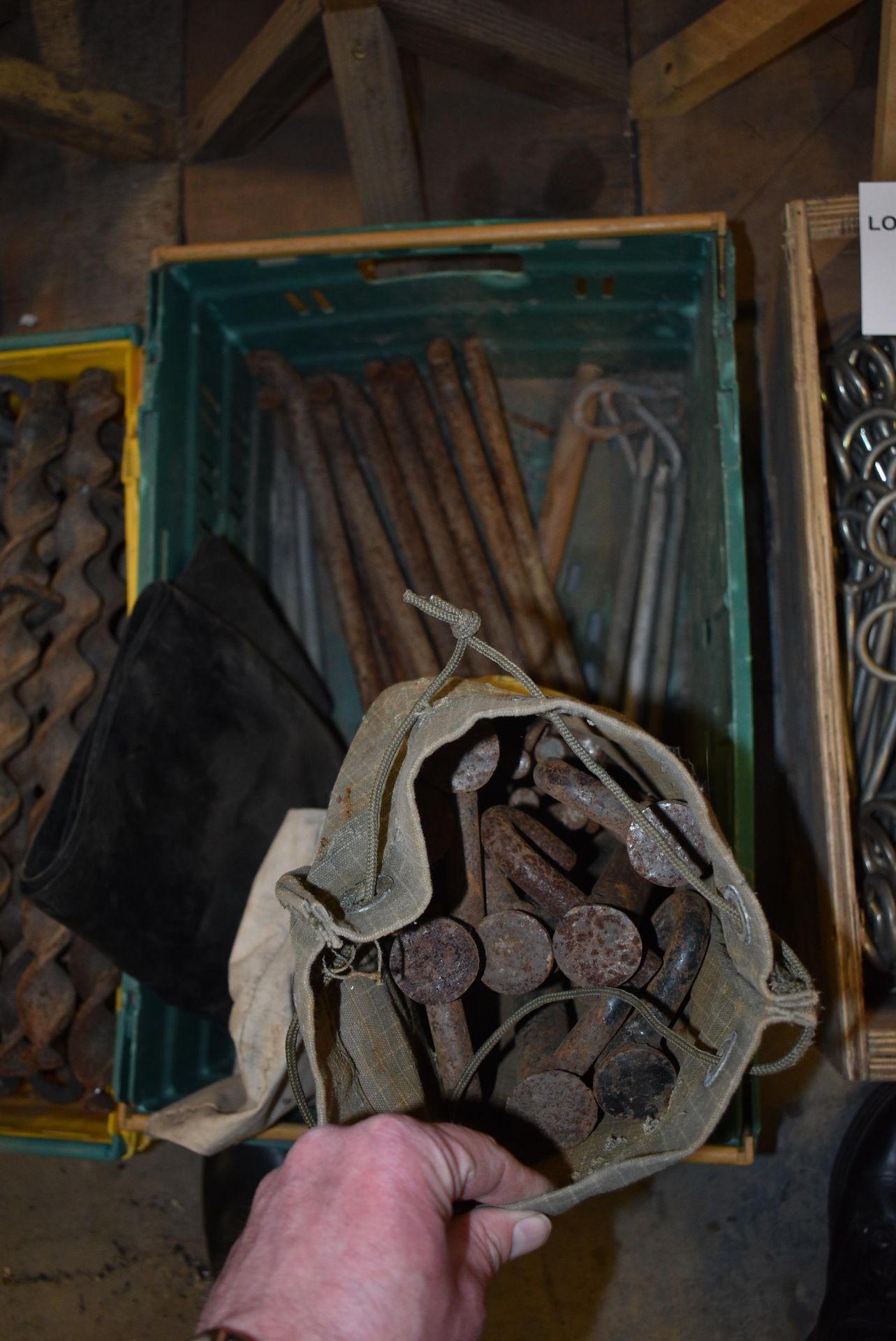 *Crate Containing Steel Tent Pegs - Image 2 of 2