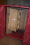 *Plastic Storage Box Containing Oak Strip Flooring