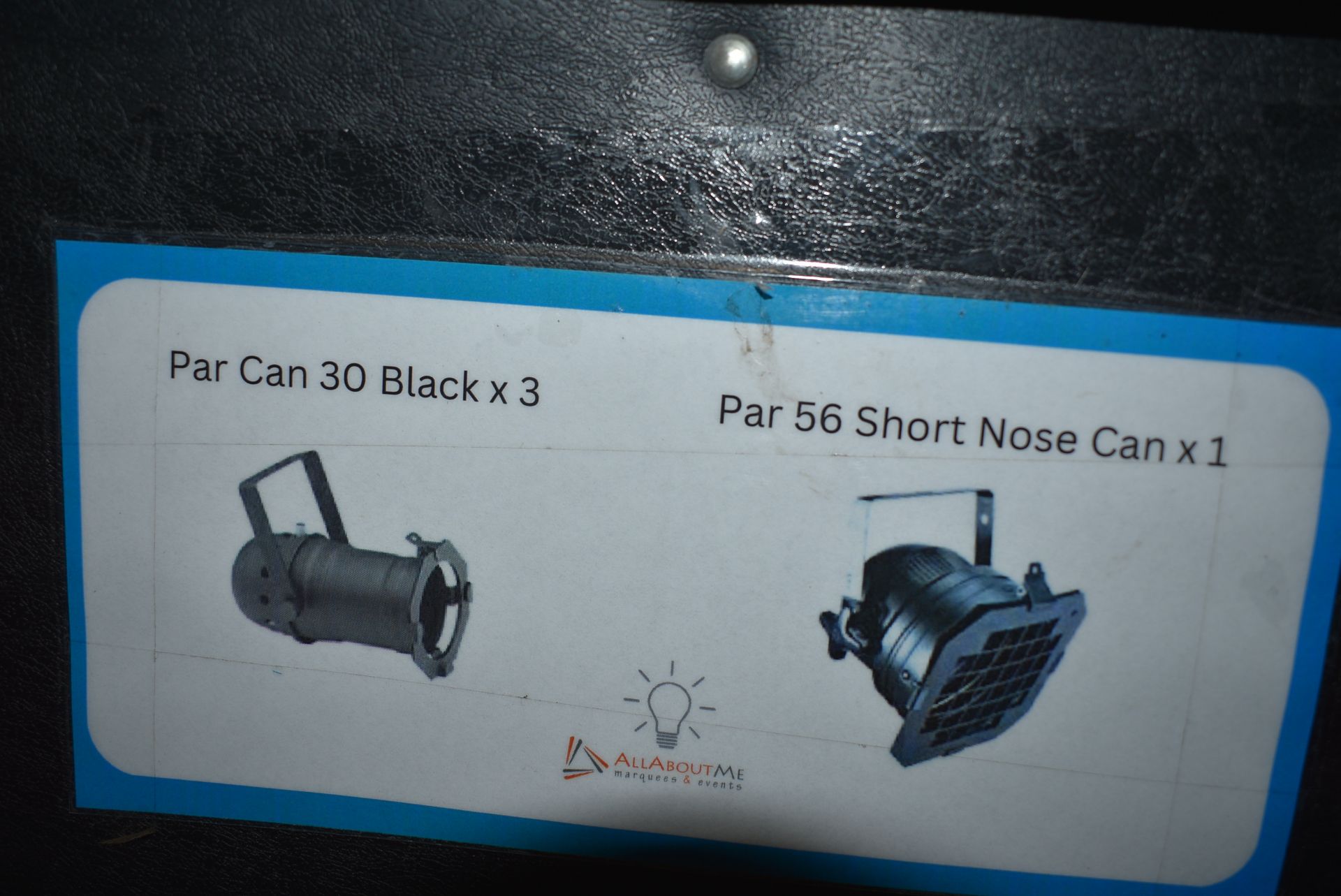 *Flight Case Containing Three PAR 30 Can and One Par 56 Short Nose Can Lights - Image 2 of 2