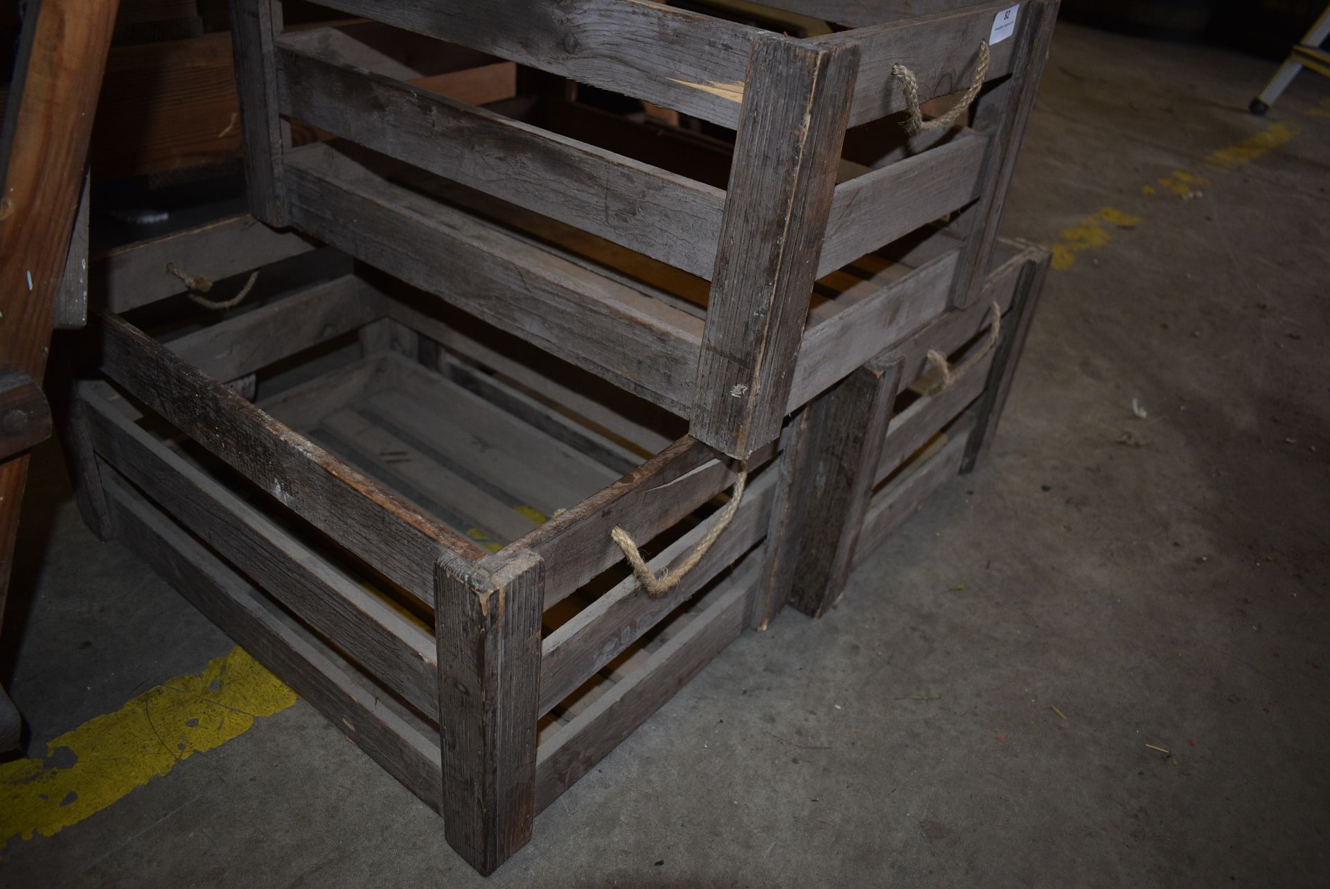 *Three Vintage Style Wooden Crate - Bild 3 aus 3