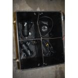 *Flight Case Containing Three PAR 30 Can and One Par 56 Short Nose Can Lights