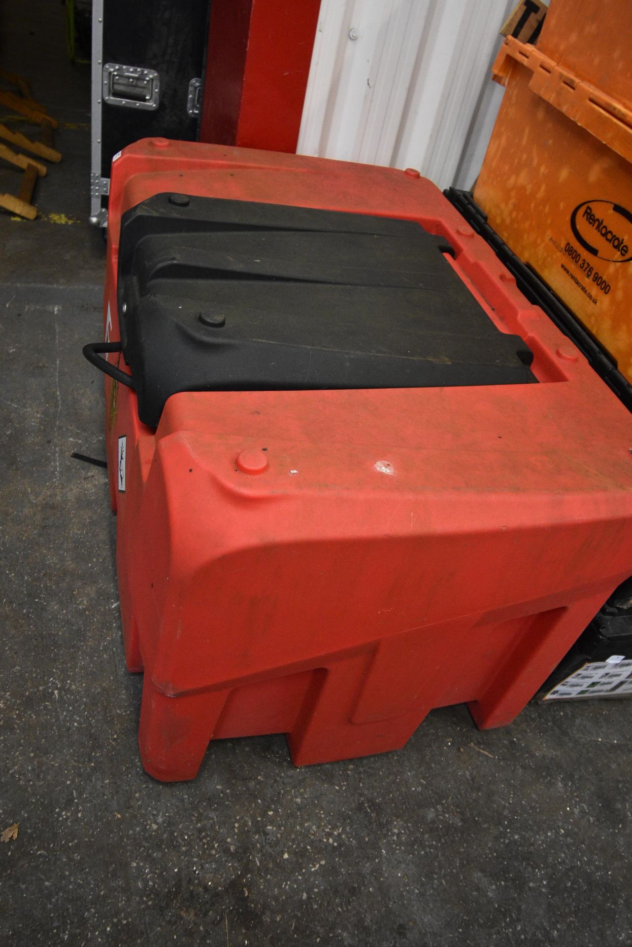 *Bunded Red Diesel Storage Tank with High Pressure Delivery Hose and Fuel Gauge to suit Commercial - Bild 3 aus 5