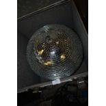 *Mirrored Ball with Flight Case, Pinspots and Motor