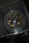 *Mirrored Ball with Flight Case, Pinspots and Motor