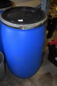 *120L Blue Plastic Storage Container with Lid