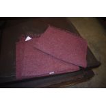 *Pair of 1200x1800 Natural Fibre Wine Coloured Rugs
