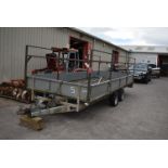 *Ifor Williams Twin Axle Drop Size Trailer with 18x6ft Body on 50mm Ball Hitch Serial No. S*42263