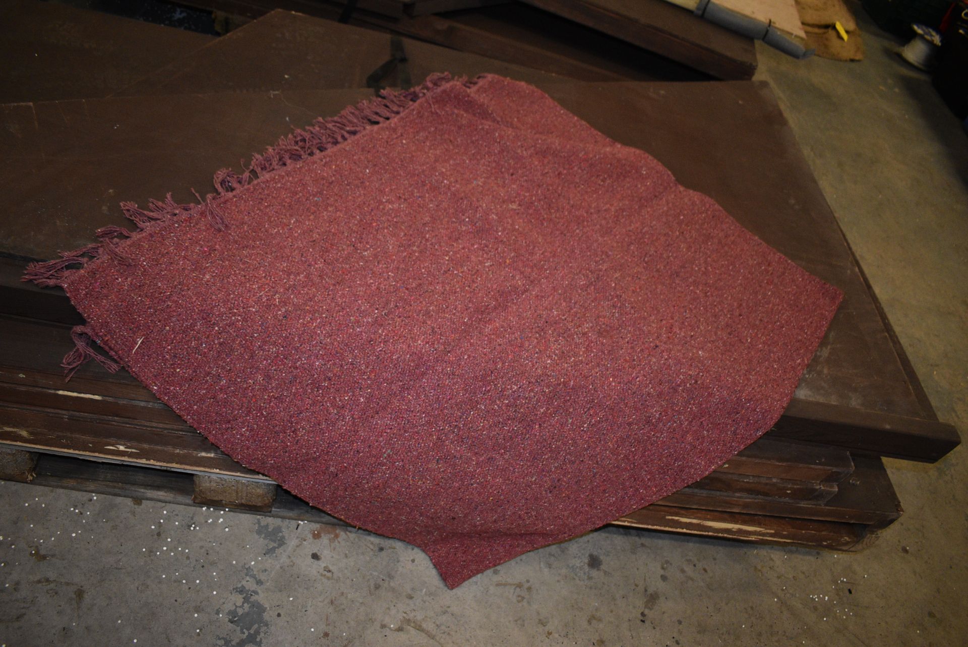 *Pair of 1200x1800 Natural Fibre Wine Coloured Rugs - Image 3 of 3