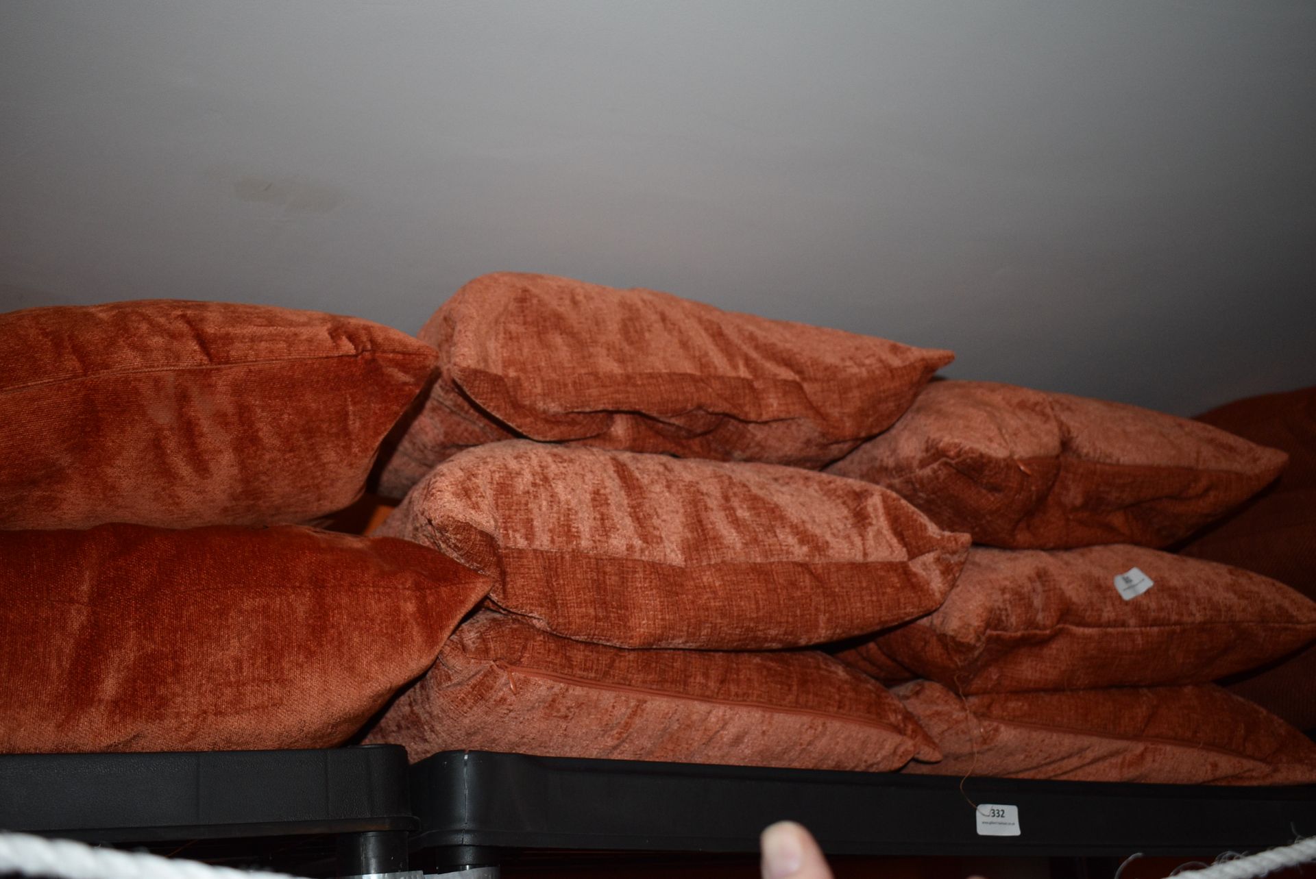 *Eight Terracotta Dralon Scatter Cushions - Image 3 of 3