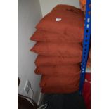 *Eight Terracotta Scatter Cushions