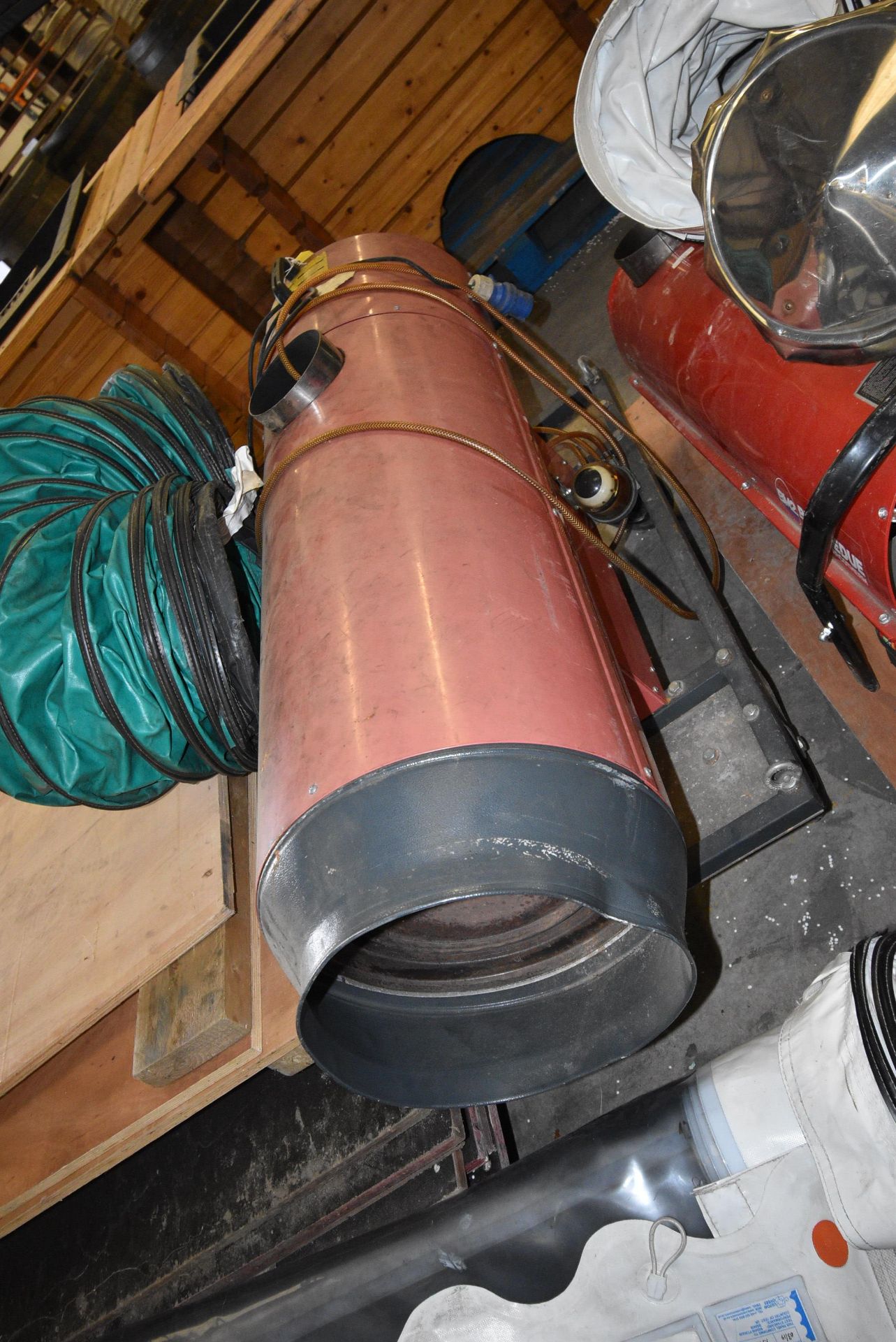 *Antares 50 Diesel Electric Space Heater (no internal tank) with Green Ducting - Image 5 of 5