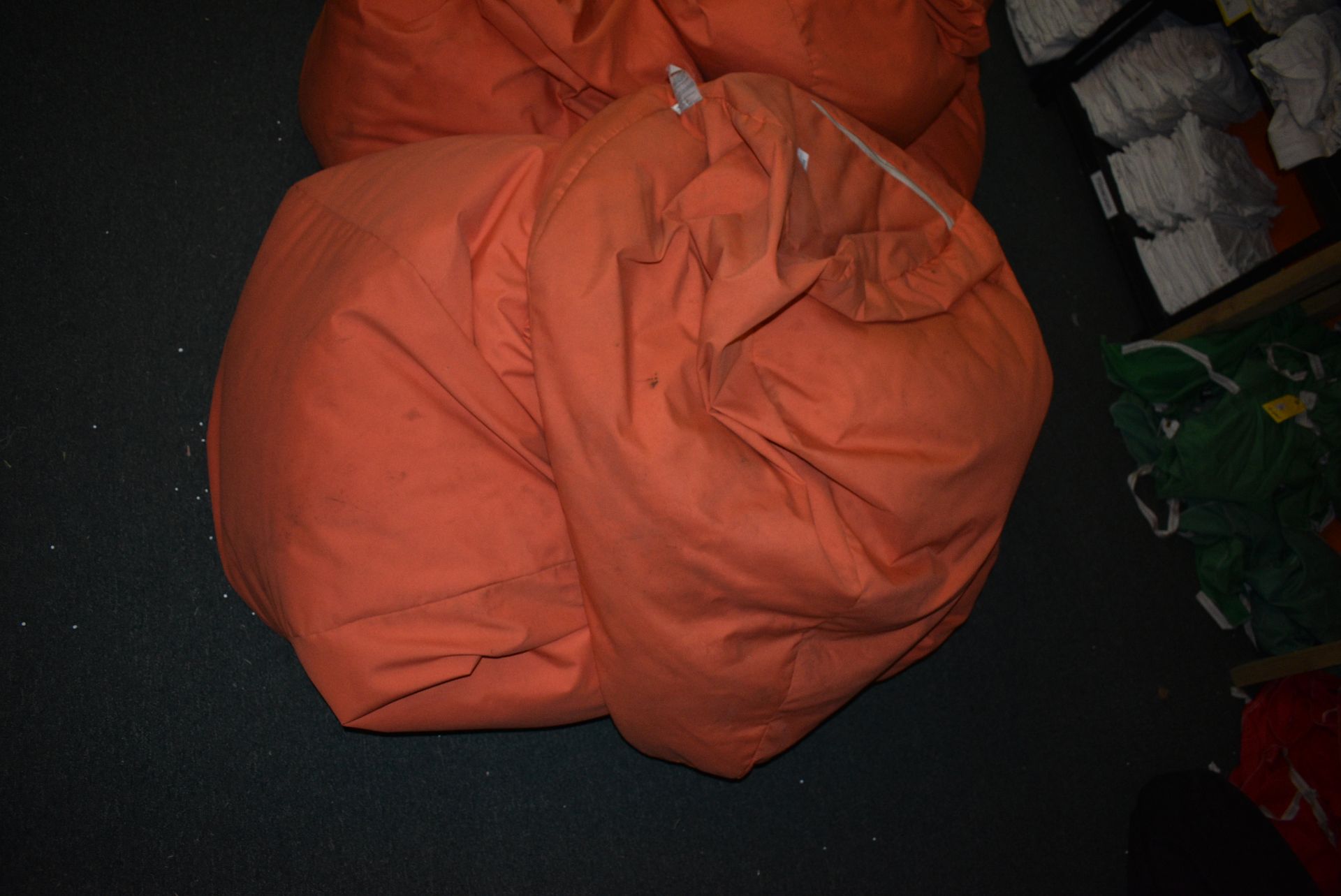 *Three Orange Beanbags