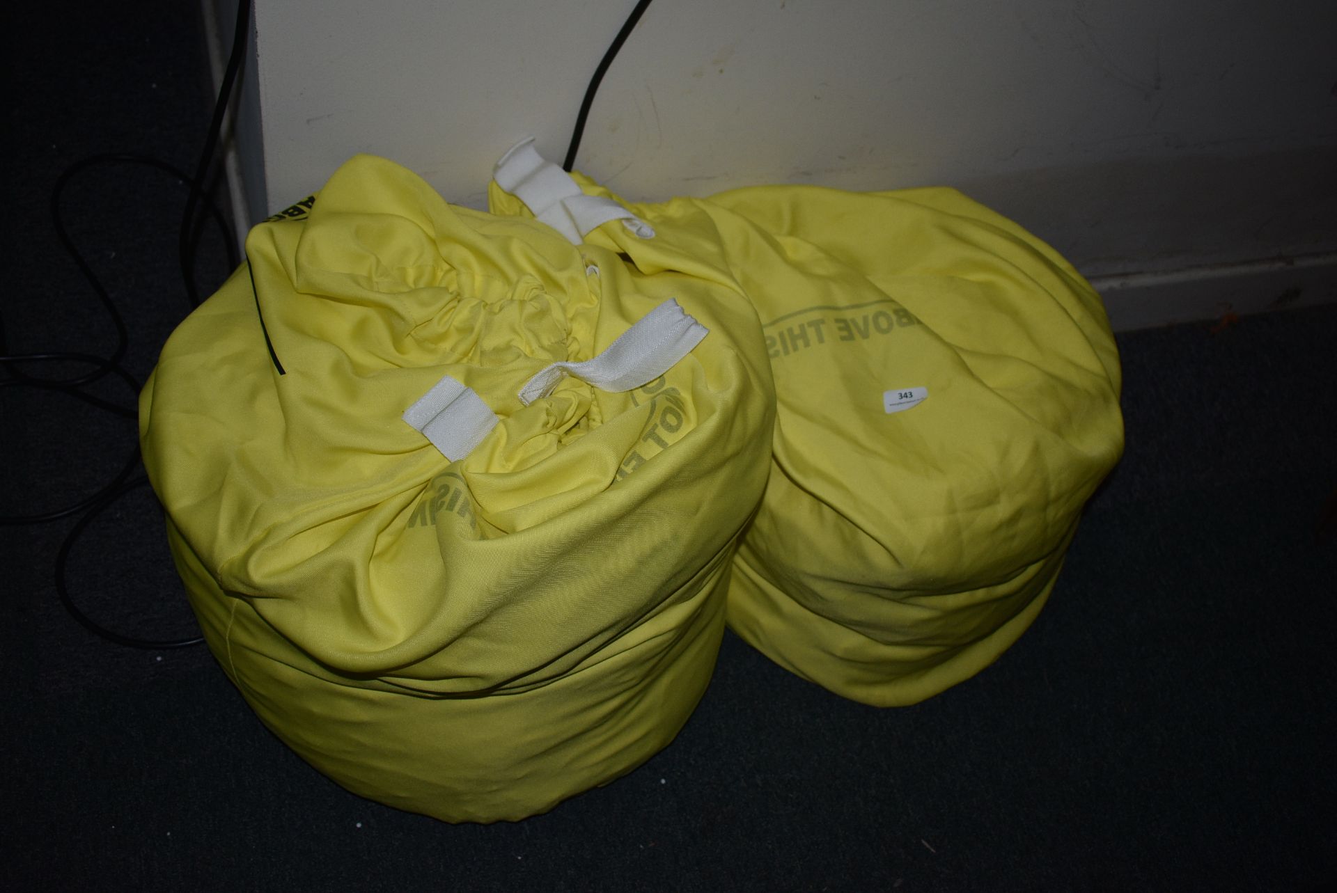 *Quantity of Yellow Laundry Bags