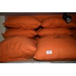 *Eight Orange Scatter Cushions