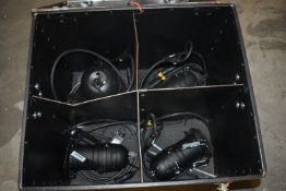 *Flight Case Containing Three PAR 30 Can and One Par 56 Short Nose Can Lights